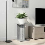 vidaXL Support de Plante 2 pièces Sonoma gris 25 x 25 5 x 40 5 cm
