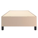 vidaXL Cadre de lit Cappuccino 90x200 cm Similicuir