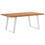 vidaXL Table à manger marron clair 180x100x74 cm bois de chêne massif