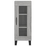vidaXL Buffet haut Sonoma gris 34 5x34x180 cm Bois d'ingénierie