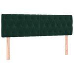 vidaXL Sommier à lattes de lit avec matelas LED Vert foncé 160x200 cm