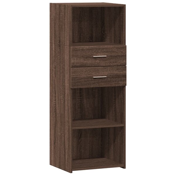 vidaXL Buffet haut chêne marron 45x42 5x124 cm bois d'ingénierie