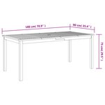 Ensemble de jardin 7 pièces vidaXL en poly-rattan acacia beige