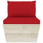 Salon de jardin meuble d'extérieur ensemble de mobilier palette 6 pièces avec coussins épicéa imprégné 02_0018445