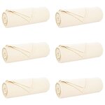 vidaXL Couvertures à jeter 6 Pièces Crème 350 x 270 cm Toison