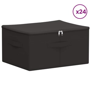 vidaXL Boîte de rangement 24 pc Tissu intissé 43 x 34 x 23 cm 33 6 L
