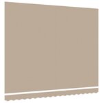 vidaXL Tissu de remplacement pour auvent pour cadre 4x3 5 m Beige