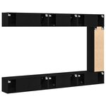 vidaXL Ensemble meuble TV 9 Pièces Chêne noir 30.5 x 30 x 110 cm