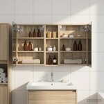 vidaXL Ensemble de Meubles de Salle de Bain 3 Pièces 100 x 10 5 x 60 5 cm