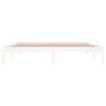 vidaXL Cadre de lit sans matelas blanc 180x200 cm