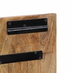 vidaXL Tête de lit 120 cm bois de manguier brut massif
