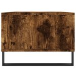 vidaXL Table basse Chêne fumé 90x50x36 5 cm Bois d'ingénierie