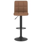 vidaXL Tabourets de bar lot de 2 marron tissu