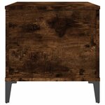 vidaXL Table basse Chêne fumé 90x44 5x45 cm Bois d'ingénierie