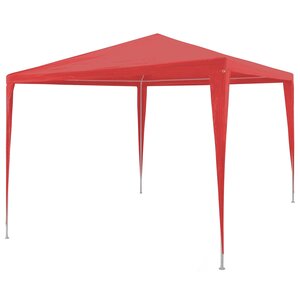 vidaXL Tente de fête Rouge 300 x 300 x 255 cm PE et acier