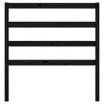 vidaXL Tête de lit Noir 96x4x100 cm Bois massif de pin