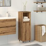 vidaXL Armoire de salle de bain chêne artisanal 30x30x100 cm