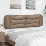 vidaXL Coussin de tête de lit Hvar cappuccino 180 cm similicuir