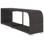vidaXL Salon de jardin 11 Pièces avec coussins résine tressée noir