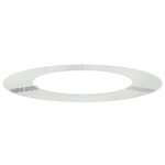 vidaXL Anneau d'arbre plat Argent Ø50 / 80 cm Acier galvanisé