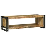 vidaXL Table Basse 120x50x38 cm Bois Massif de Mangue