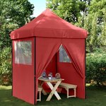 vidaXL Tente de réception pliable escamotable avec 4 parois latérales