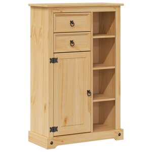 vidaXL Armoire de salle de bain Corona 70x33x110 cm bois de pin massif