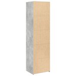 vidaXL Buffet haut gris béton 50x41x185 cm bois d'ingénierie