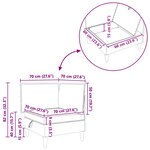 vidaXL Sofa avec rangement Tissu