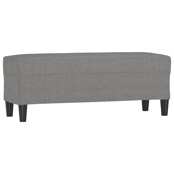vidaXL Banc Gris foncé 100x35x41 cm Tissu