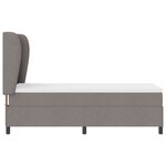 vidaXL Lit de box spring avec matelas taupe 80x200 cm en tissu