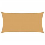 vidaXL Voile d'ombrage 160 g/m² rectangulaire sable 2x4 m PEHD