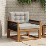 vidaXL Sofa de milieu extérieur Naturel