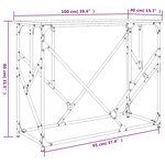 vidaXL Table console chêne sonoma 100x40x80 cm bois d'ingénierie