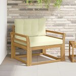 vidaXL Sofa de milieu extérieur Polyester Blanc