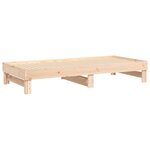 vidaXL Lit coulissant 2x(90x200) cm Bois de pin massif