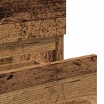 vidaXL Armoire de salle de bain et miroir vieux bois bois d'ingénierie