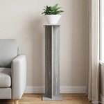vidaXL Support de Plante Sonoma gris 25 x 25 5 x 100 5 cm