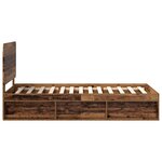 vidaXL Cadre de lit Bois ancien 90 x 190 cm Bois de pin massif