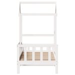vidaXL Lit de jour avec toit blanc 90x190 cm bois de pin massif
