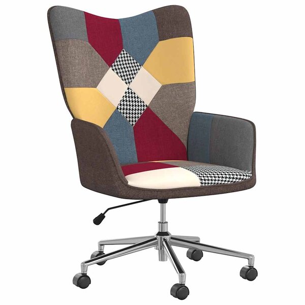 vidaXL Chaise de relaxation Patchwork Tissu