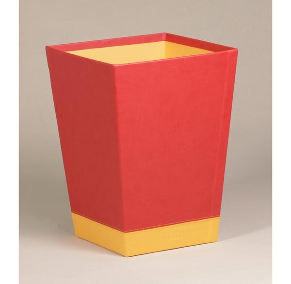 Corbeille à papier Coquelicot 27x27x32 cm Piqûres Sellier RHODIA