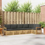 vidaXL Ensemble de canapés d'extérieur 6 Pièces Blanc et anthracite