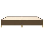 vidaXL Cadre de lit Marron foncé 200x200 cm Tissu