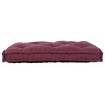 vidaXL Coussin de canapé sur palette Marron tissu