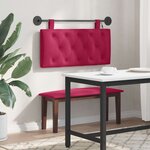 vidaXL Tête de lit suspendue Bordeaux Velours