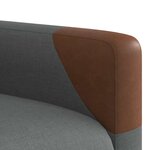 vidaXL Fauteuil inclinable en tissu gris foncé
