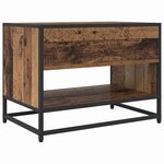 vidaXL Meuble TV Bois ancien 61 x 40 x 46 cm Bois d'ingénierie