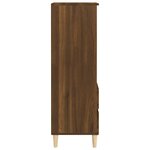 vidaXL Buffet haut Chêne marron 40x36x110 cm Bois d'ingénierie