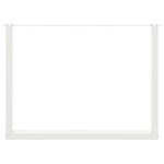 vidaXL Pieds de table à manger en U 2 pièces Blanc 100 x (72-73) cm Acier